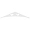Ekena Millwork Pitch Winston Architectural Grade PVC Gable Pediment, 36"W x 7 1/2"H x 1"P (5/12) GPP036X008X100WIN - alternate 3